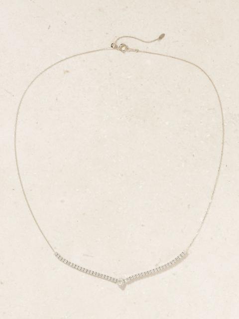 PERSÉE 18-karat white gold diamond necklace Gold