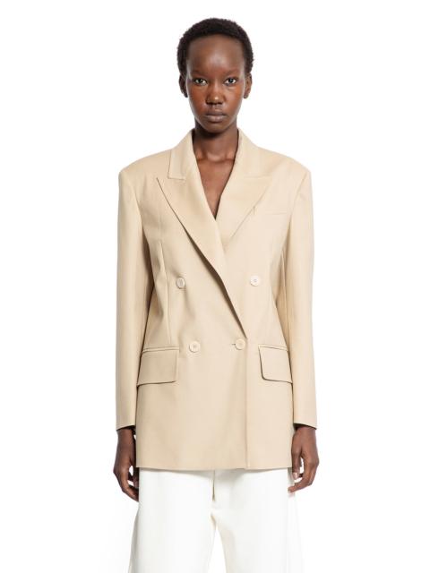 Max Mara Double-breasted Blazer In Stretch Canvas