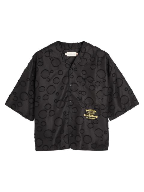 HONOR THE GIFT Honor The Gift Polka dot Logo-embroidered Woven Shirt