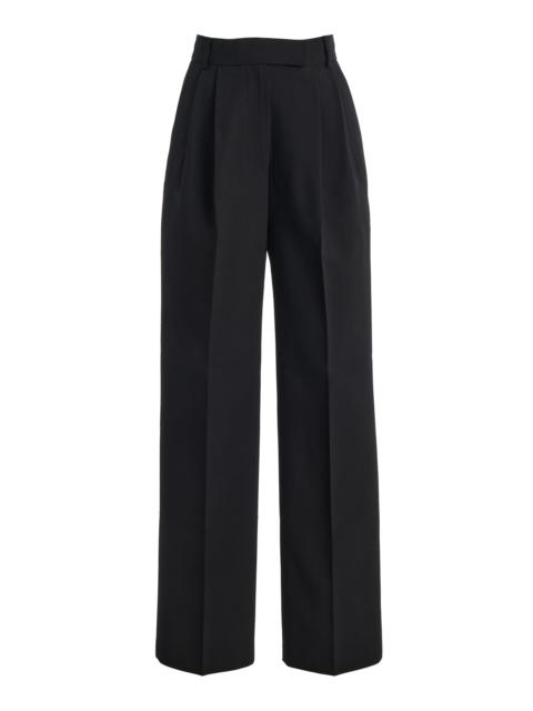 The Frankie Shop Bea Pleated Suit Pants black