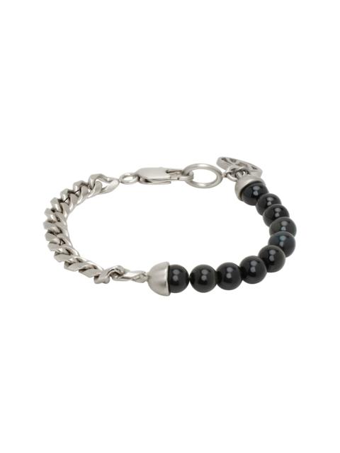 SOSHIOTSUKI Black & Silver Half Juzu Bracelet