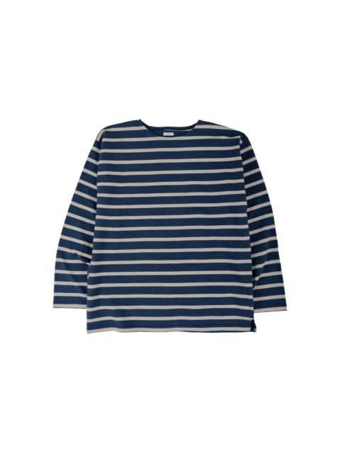 PHIGVEL MAKERS Co. Basque Shirts Sepia Blue/S. Beige