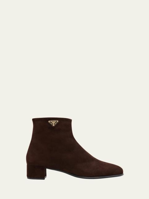 Prada Suede Ankle Booties
