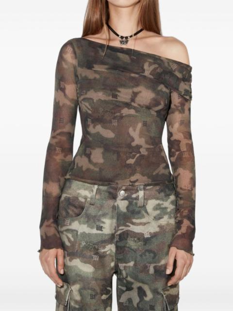 MISBHV asymmetric mesh longsleeve