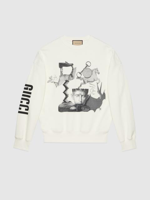 GUCCI Gucci heritage print cotton sweatshirt