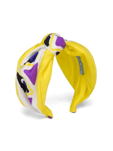 Prada Picturesque printed silk headband