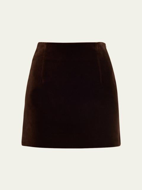 LIBEROWE Velvet Mini Skirt