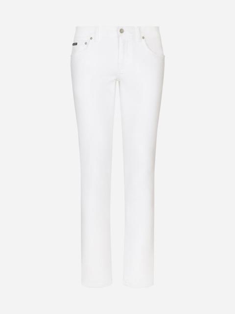 Dolce & Gabbana White skinny stretch jeans