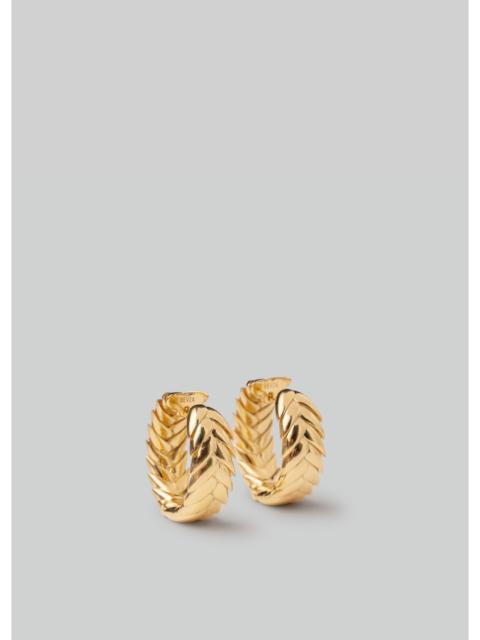 BEVZA Bevza Spikelet Hoops - Gold