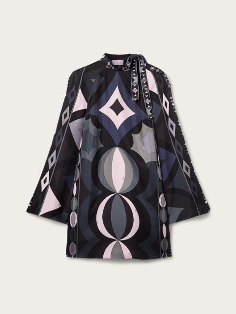 PUCCI COLLANE PRINT SILK TWILL DRESS
