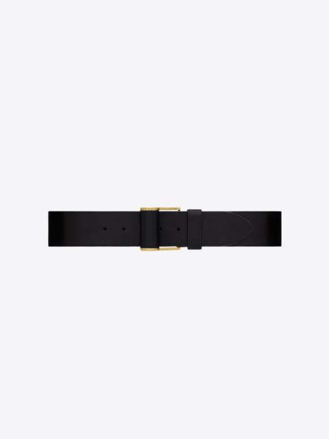 SAINT LAURENT corset belt with covered buckle in vegetable-tanned leather