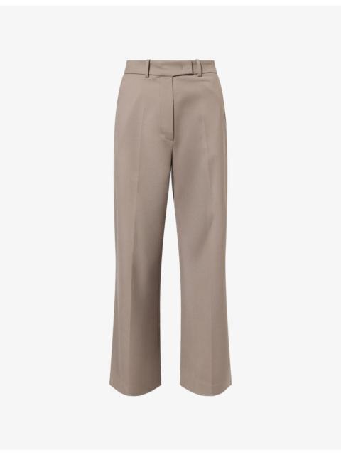 The Frankie Shop Brickell Wide-Leg Woven Trousers