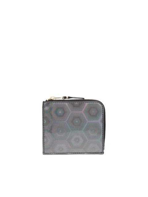 geometric print wallet