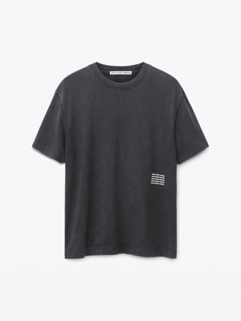 ACID WASH TEE IN HIGH TWIST JERSEY