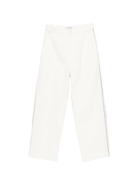 LOW CLASSIC drawstring stripe-detail trousers