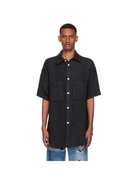 Faith Connexion Black Cotton & Nylon Shirt