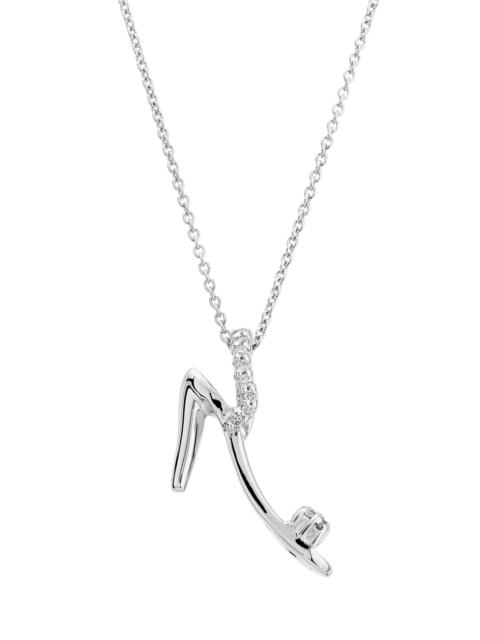 ROBERTO COIN Women's 18K White Gold & 0.07 TCW Diamond Ladies' Shoe Pendant Necklace - White Gold
