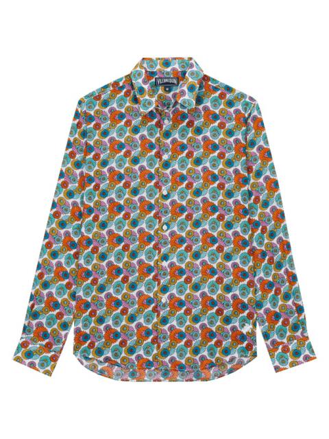 Unisex Cotton Voile Summer Shirt Marguerites