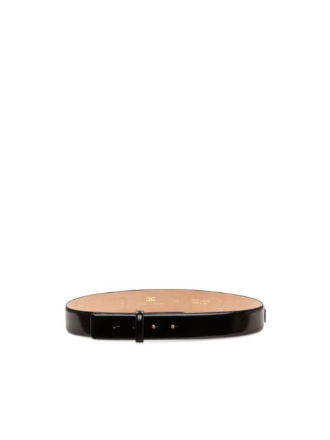 ELISABETTA FRANCHI horsebit-detail leather belt