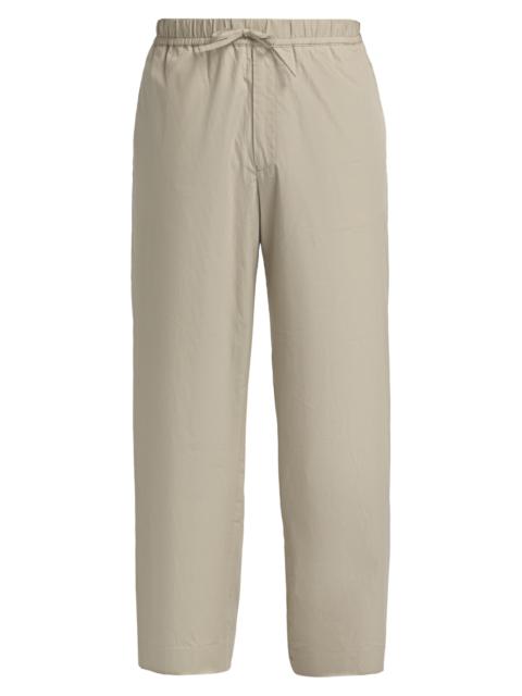 OFFICINE GÉNÉRALE Men Nilson Cotton Poplin Drawstring Pants - Galet