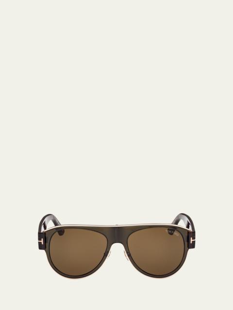 Men's Lyle Plastic Aviator Sunglasses