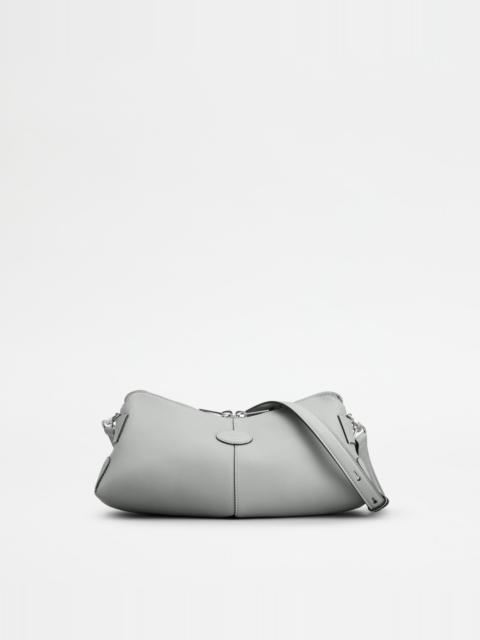 Tod's TOD'S DI BAG SWING SHOULDER BAG IN LEATHER MINI - GREY