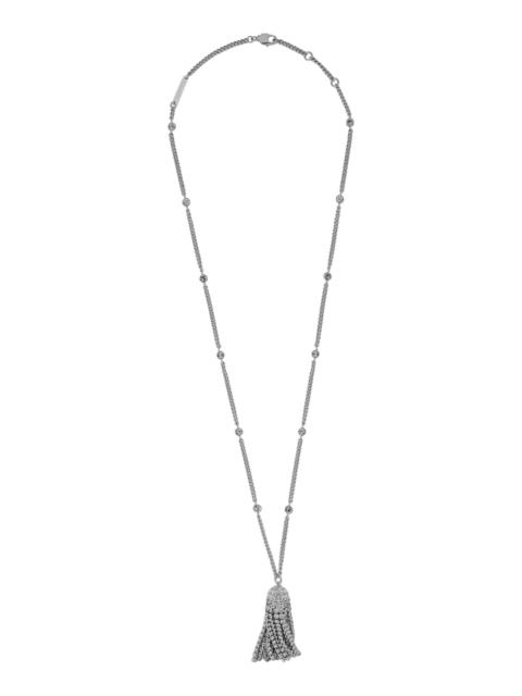 rabanne Silver-Tone Crystal Pendant Necklace metallic