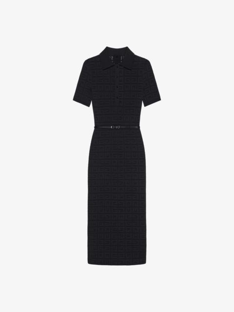 VOYOU POLO DRESS IN 4G JACQUARD