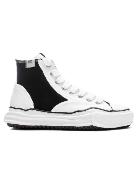 Maison MIHARAYASUHIRO PETERSON HIGH OG SOLE RUBBER PAINTED CANVAS SNEAKER - BLACK/WHITE