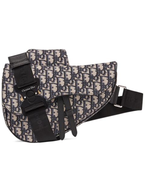 Dior Dior Oblique Saddle Bag Black