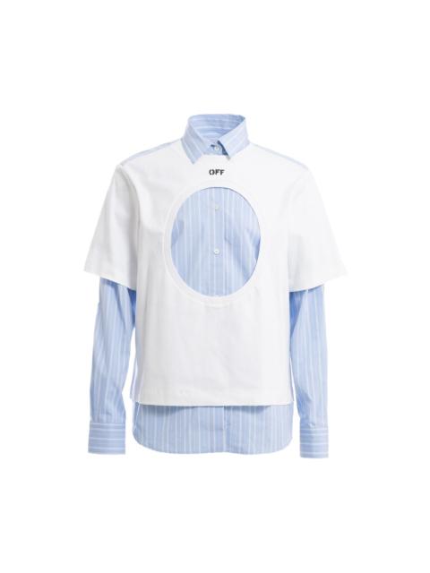 DOUBLE LAYER METEOR SHIRT / WHT LBLU