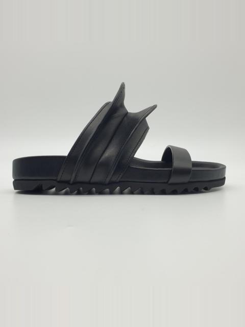Rick Owens Brancusi Granola Ankle leather slides sandals 36
