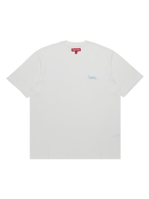 Supreme Washed Tag Short-Sleeve Top 'White'