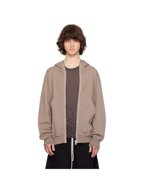 Rick Owens DRKSHDW Taupe Temple Jumbo Gimp Hoodie