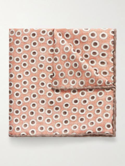 Brunello Cucinelli Polka-Dot Silk Pocket