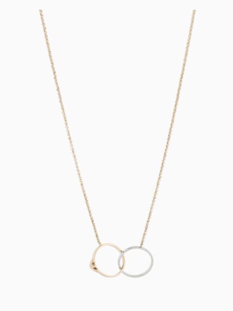 EMPORIO ARMANI TWO-TONE STAINLESS STEEL ID NECKLACE