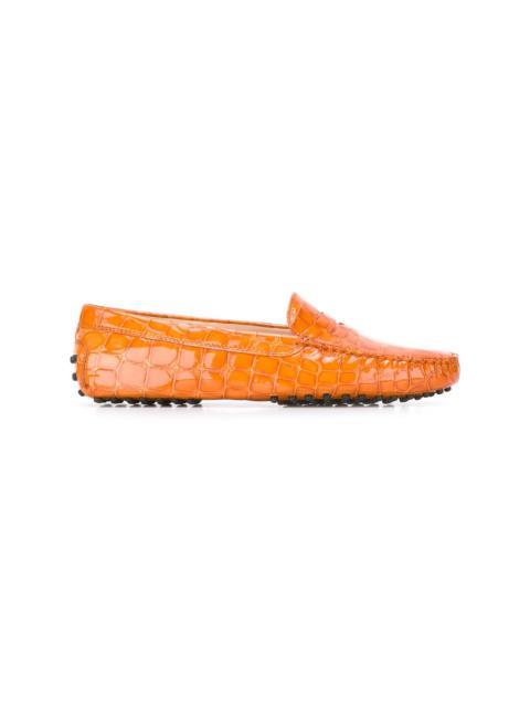 Tod's corcodile effect loafers