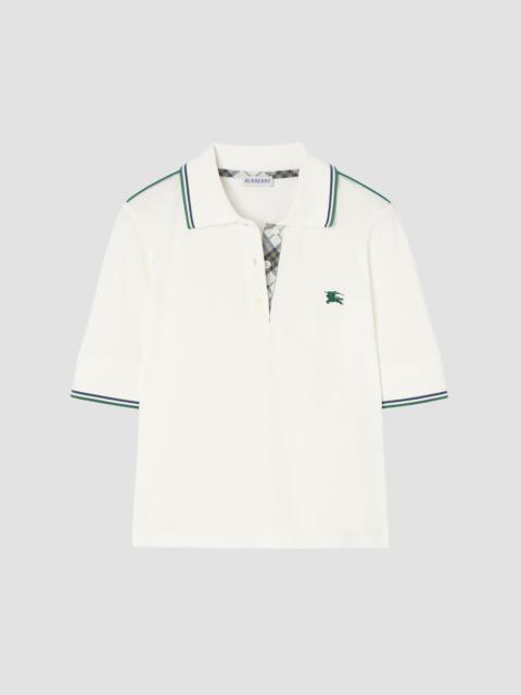 Burberry Women's Billie Sporty Polo Shirt - Chalk