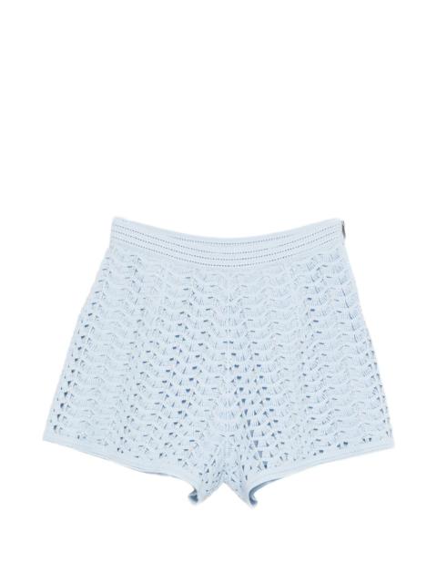 Sandro crochet zip shorts
