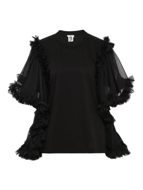 Noir Kei Ninomiya Cotton Ponte x Polyester Top