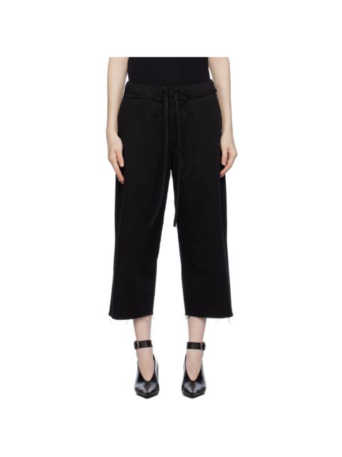 AIREI Black Drawstring Trousers
