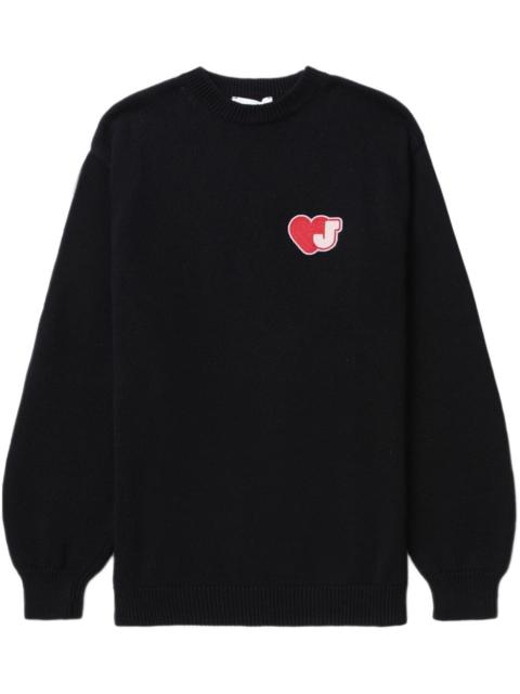 Joshua Sanders heart-motif cotton jumper