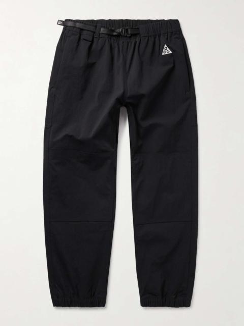 Nike ACG Tapered Logo-Embroidered Belted Shell Trousers