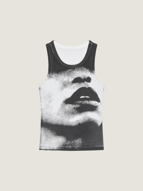 Givenchy SLIM FIT TANK TOP IN COTTON WITH PORTRAIT PRINT