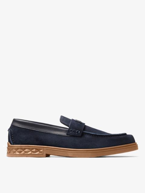 JIMMY CHOO Josh Driver
Navy Reverse Suede Driver Shoes