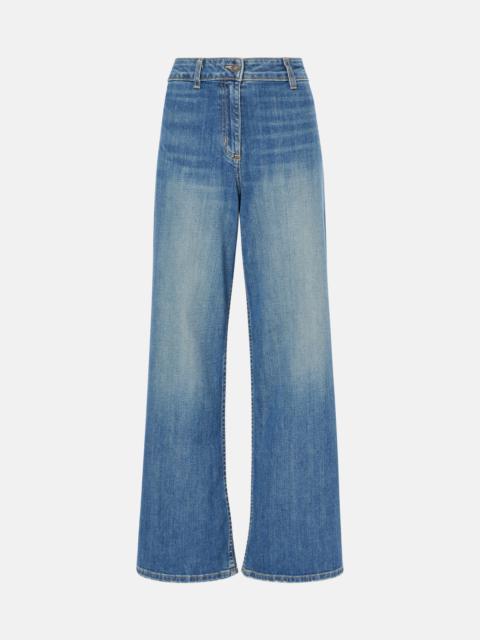 Megan mid-rise wide-leg jeans