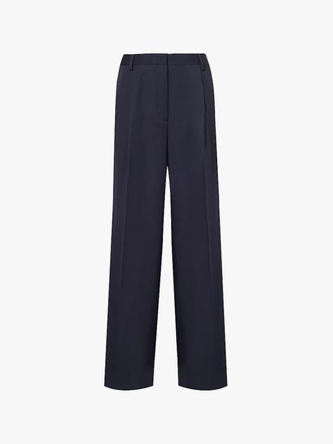 パンツ Givenchy Blue Wool Palazzo Pant Givenchy Blue Wool Palazzo Pant | italist | REVERSIBLE