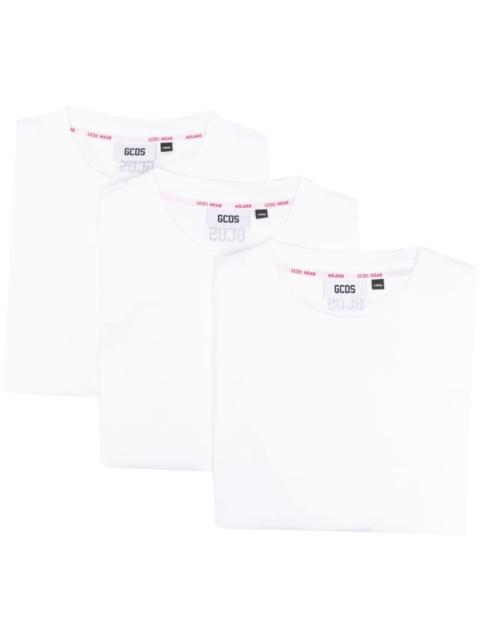 GCDS logo-print T-shirt three-pack