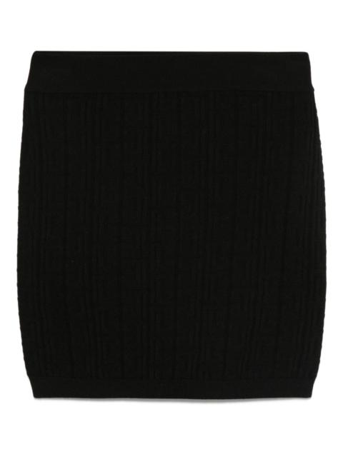 Balmain ribbed-knit skirt