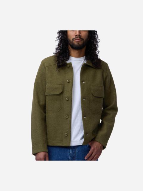 3sixteen Officer Shirt ~ Olive Felted Wool